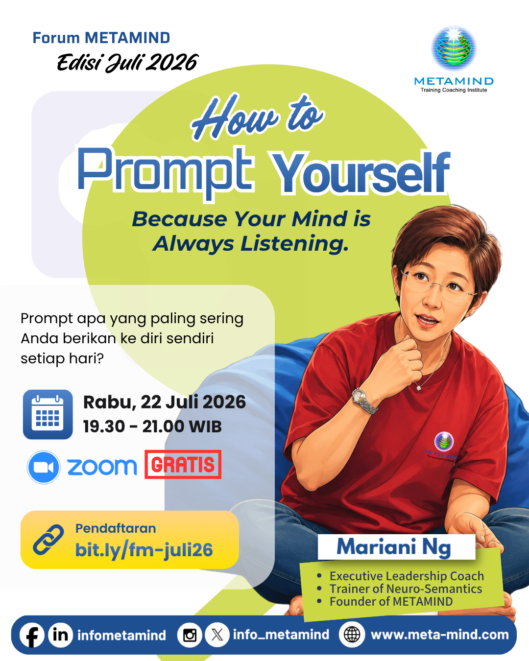 Forum METAMIND Edisi Juli 2026: How to Prompt Yourself